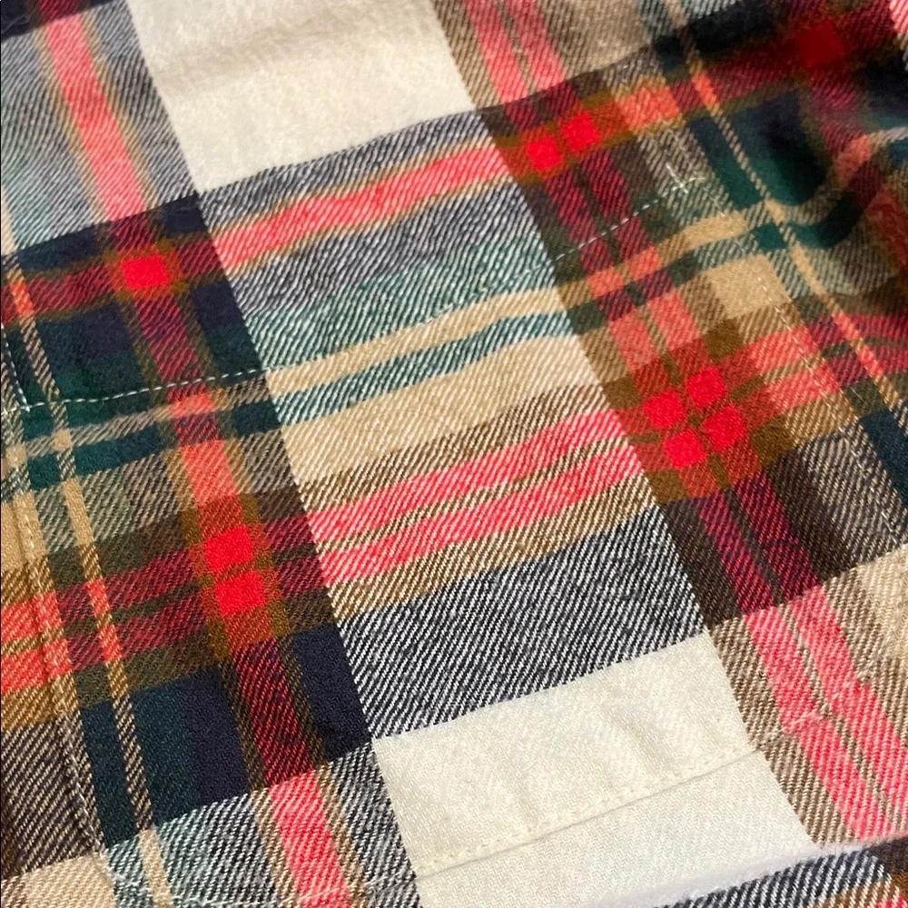 NWT-J. Crew Red and Green Plaid Casual Shirt
